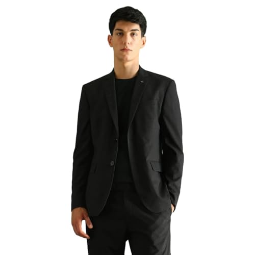 Arrow MenTailored fit Polyester Heathered Notch Lapel Collar Suit(ARADSU0003_Grey_36)