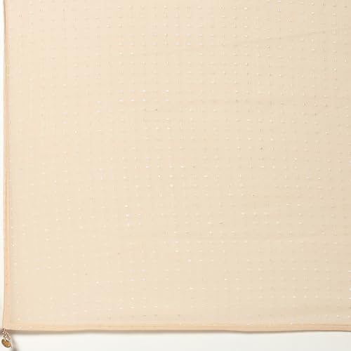 Rangriti Women's Gold Poly Chiffon Dupatta_FREE