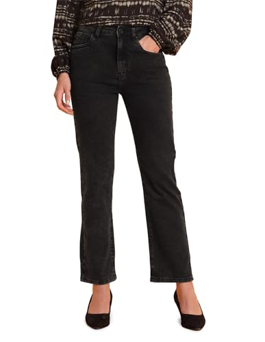U.S. POLO ASSN. High Rise Straight Fit Jeans (UWAW25JEN383_Grey_32)