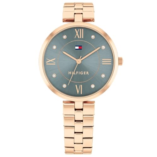Tommy Hilfiger Quartz Analog Blue Stainless Steel Strap for Women-TH1782686