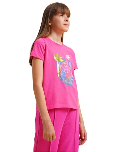 VERO MODA Girl's Boxy Pink T-Shirt