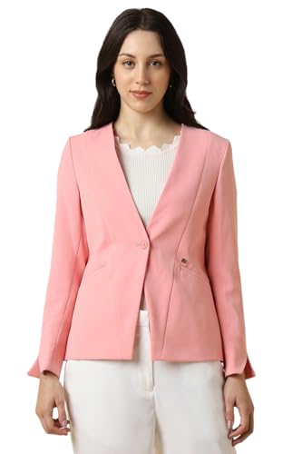 Allen Solly Women's Blazer (AHBZWRGF109604_Pink