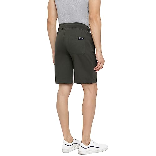 Van Heusen Men's Shorts (70014_Moss Green_XL)