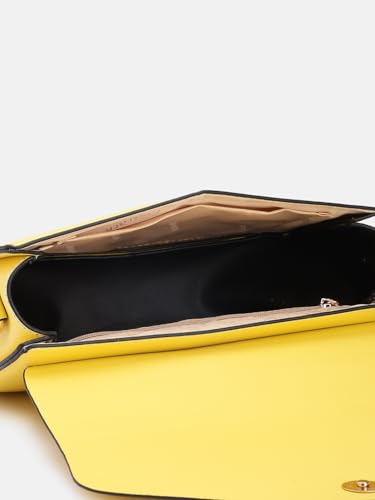 Fastrack Solid Envelope-Style Mini Sling Bag for Women, Girls and Ladies | with Flap Button Closure