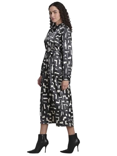 VERO MODA Womens Midi Dress Black
