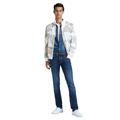 Pepe Jeans Men's Slim Jeans (PM208194Q033_Dark Indigo