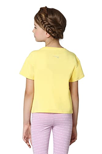 Van Heusen Girls Ultra Soft T-Shirt - Power Plus Cotton Spandex - Crew Neck, Short Sleeve_56401_Snap Dragon_7-8 Years