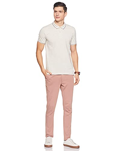 Max Men's Slim Tshirt (NOOSNMPTPEM1ECRU_Ecru L)