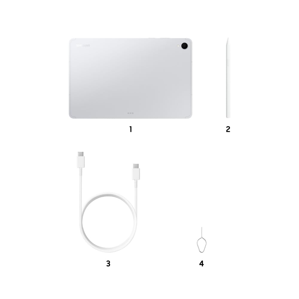 Samsung Galaxy Tab S11 with AI, S Pen in-Box, 27.8 cm (11 inch) Dynamic AMOLED 2X Display, 12 GB RAM, 256 GB Storage, Wi-Fi Tablet, Silver