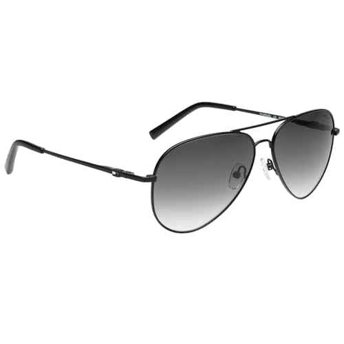Tommy Hilfiger|Black Full-rim Frame Aviator Sunglasses|100% UV Protected (Uv 400) Grey Gradient Faded Lens|Men's|Large|TH MIGUEL C4 58 S