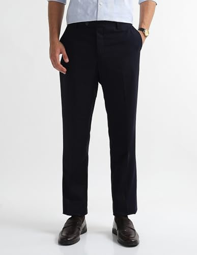 Arrow Men's Tailored Fit Three Piece Suit (ARAISU5603_Blue_42)