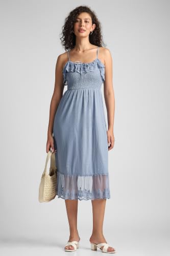 American Eagle Ruffled Midi Dress
