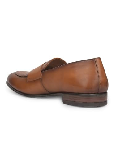 Hush Puppies Men's Casual Leather Monk Shoes Tan (6 UK)