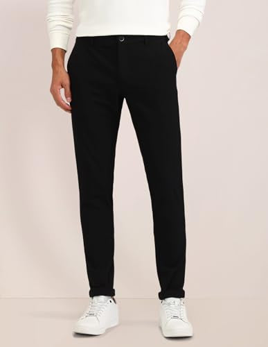 U.S. POLO ASSN. Men's Fitted Casual Pants (USTRO1789_Black