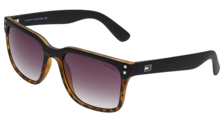 Tommy Hilfiger men's Matte Brown Square Sunglasses TH1597 C3