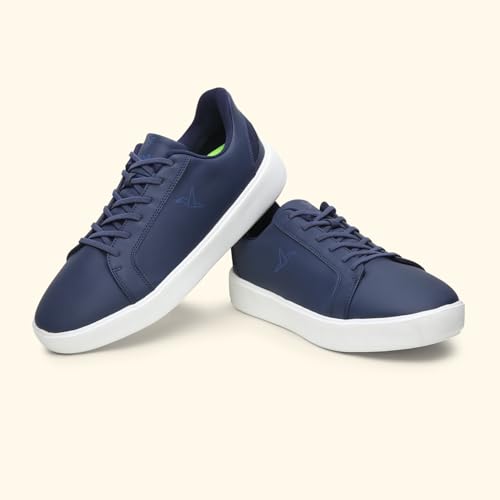 YOHO Blinc Hands Free Sneakers for Men | Truly Slip ons | Quick wear Elastic Laces, Mystery Blue - UK 11