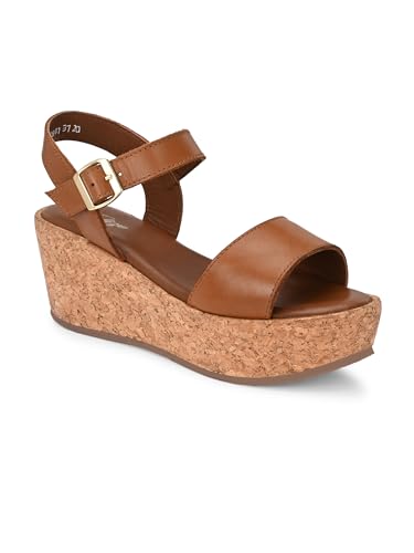 Delize Tan Light Leather women lightweight, leather, clog sandals 62641A-41