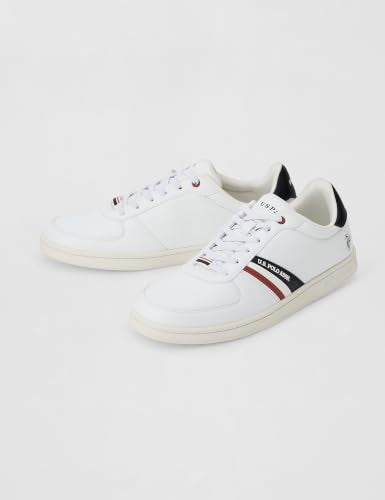 U.S Polo assn. Alco 2.0 Men's Off White Sneaker -(UK9)(US10)(2FD24287A01)