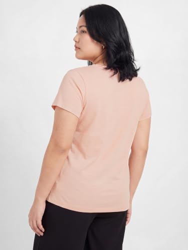Max Women Metallic Printed T-Shirt (Pink_6XL)