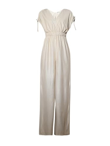 ONLY Women's Regular Fit Gold Jumpsuit