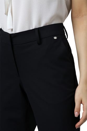 Allen Solly Women's Regular Work Utility Pants (Black) - SaumyasStore