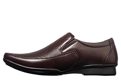 Khadim's Men Brown Leather Shoe - UK 6