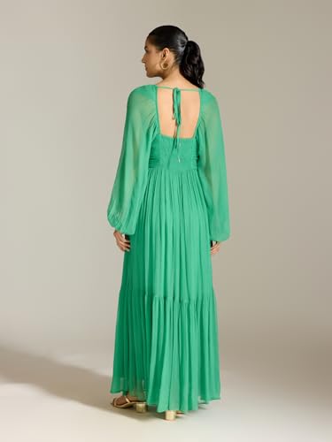 Label RITU KUMAR Emerald Xenia Full Sleeves Long Dress