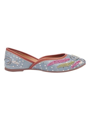 SilverArrow Women's Handmade Beauty Jutti Grey 4 UK