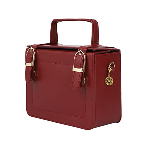 ACCESSHER stylish trendy Maroon Solid Sling Bag for girls and women