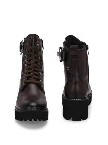 Delize Brown women derby ankle boots 67802-41