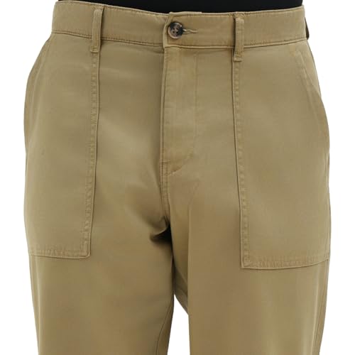 United Colors of Benetton Straight Fit Mid Rise Solid Trousers (Size : 30) - 26P4CTWB1061I901 Khaki