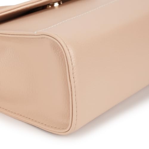 Fastrack Blush Sling Bag for Women | Pink Pebbled Faux Leather Crossbody Sling Bag | Spacious Main Compartment with Organiser Pockets | Magnetic Flap & Zip Closure | Adjustable Buckle Sling Strap