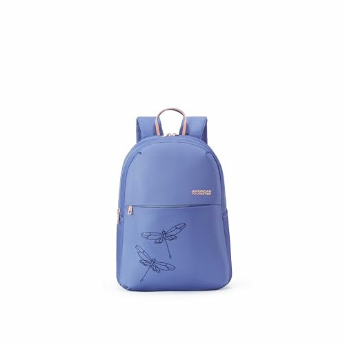 American Tourister Dona | 21 Ltrs | 2 Compartments | Bottle Pocket | Ergonomic Padded Back Panel & Shoulder Straps | High School Backpack | 1 Year International Warranty | Navy