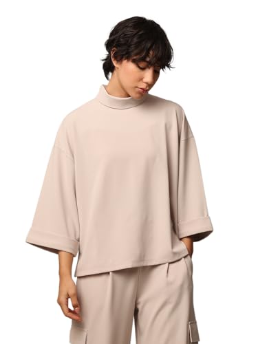 ONLY Women's Oversized Fit Beige Top
