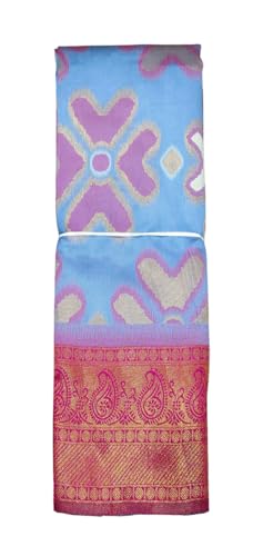 SREE KUMARAN Women's Kanchipuram Kubera Silk Pure Pattu Sarees With Blouse (VSK3267-8)