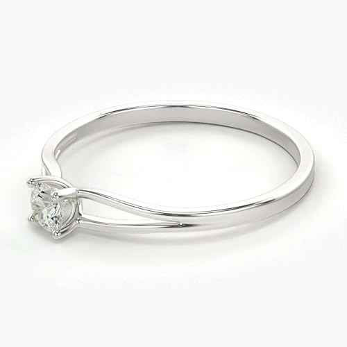 VALANOVA Sterling Silver & Certified Lab Grown Diamond 0.17cts | Ring For Women/Girls | Stylish & Elegant | VGR0357 | Ring Size: 11