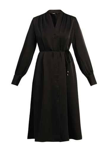 VERO MODA Womens Midi Dress Jet Black