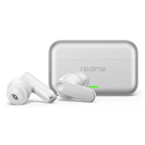 realme Buds T500 Pro TWS Earbuds with 12.4mm Drivers, Upto 50dB ANC,3D Spatial Audio, 56H Playtime, AI ENC, IP55 Rating, and 45ms Low Latency BT 6.1 (Orange Mint)