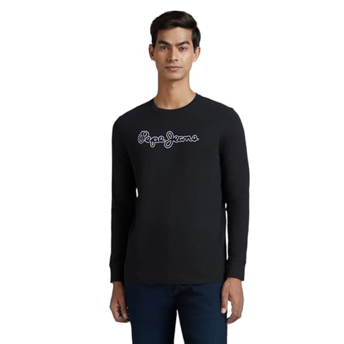Pepe Jeans Men's Slim Fit T-Shirt (PM509807_Black
