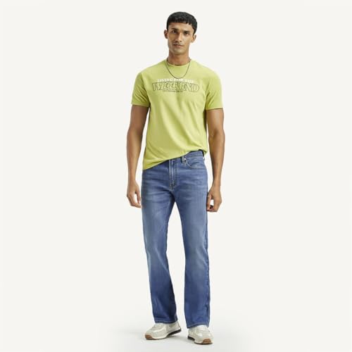 Levi's Men's 527 Light Indigo Bootcut Fit Mid Rise Jeans