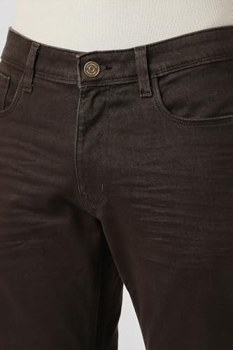 Van Heusen Men's Slim Jeans (VXDNCPOF235653_Brown