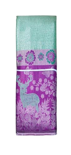 VFCollections Women's Kanchipuram Silk Pure Pattu Sarees With Blouse (VFC723-6)