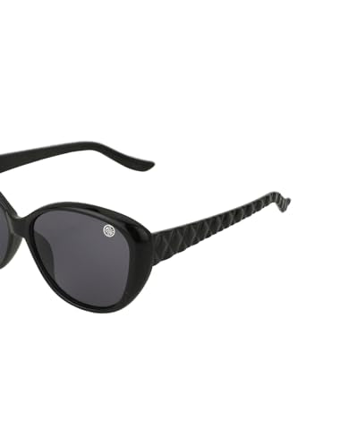 Carlton London Black toned with UV Protected Lens Rectangle Sunglass for Women