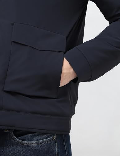 U.S.Polo Association Men's Solid Regular Fit Jacket (USJCK001C_Navy_S)