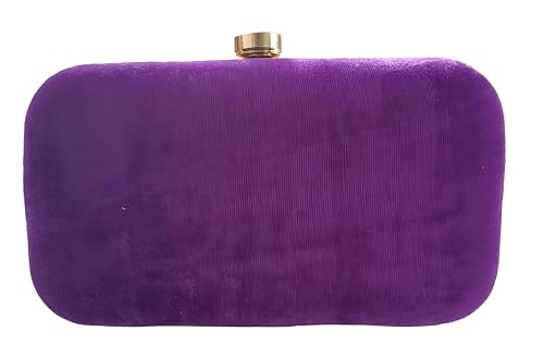 DUCHESS Women's Purple Clutch Purse