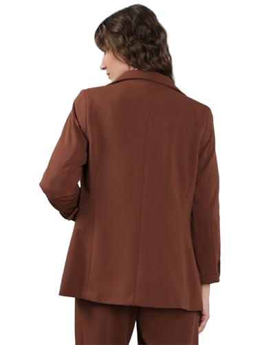 VERO MODA Women's Regular Fit Brown Blazer