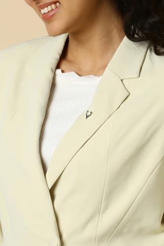 Allen Solly Women's Blazer (AHBZWRGHC29134_Beige