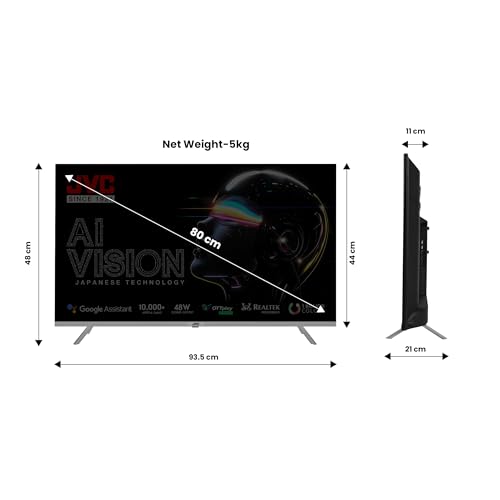 JVC 80 cm (32 inches) AI Vision Series QLED Android TV LT-32NQ3165C (Titanium Grey)