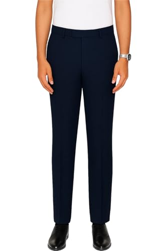 RISANI Men's 2 Piece Double Breasted Suit (Blue) (Numeric_42)