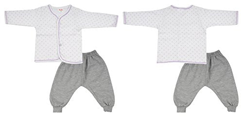 Fareto Unisex Cotton Clothing Set (Combo Pack-(2-7)-0-6 Months, Multi-Coloured, 0-6 Months) Multicolour